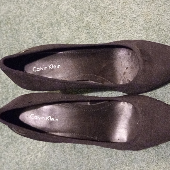 Black neoprene Calvin Klein 2-3" heel - Picture 2 of 3